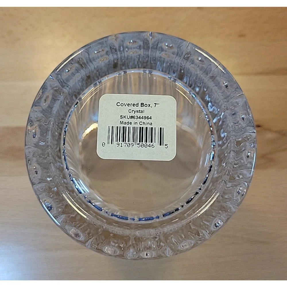 Lenox Crystal Covered Box Candy Dish w/ lid- # 6344964 - 7